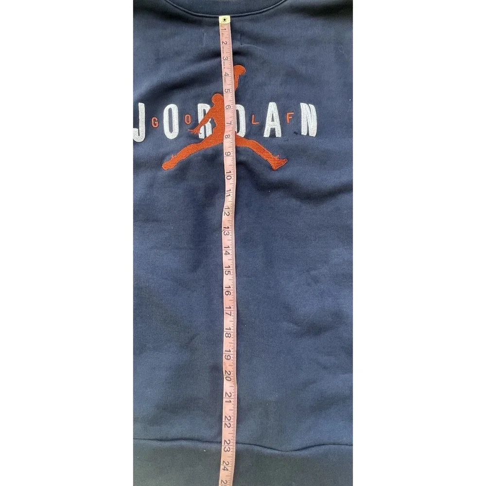 Jordan x Eastside Golf Cardigan Sweater Navy Men's Large Heavyweight Chenille